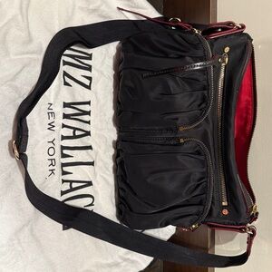 MZ Wallace Black and Red Shoulder Bag